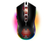 SVEN RX-G850 RGB Gaming, Optical Mouse, 500-6400 dpi, 7+1 buttons (scroll wheel),  DPI switching modes, USB